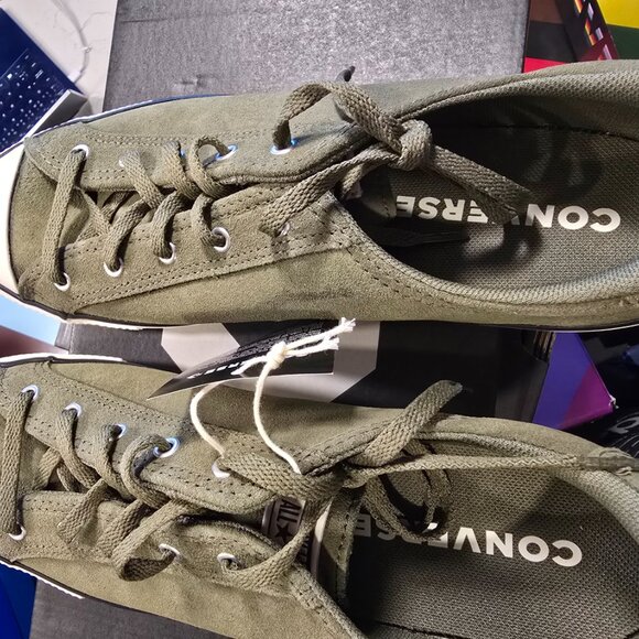 Woman's Shoes Converse Chuck Taylor All Star Dainty Suede Size 8 Khaki Green NEW - Picture 8 of 13